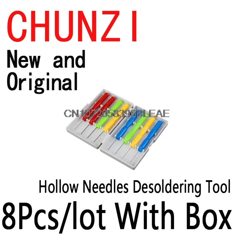 Ibuw Hollow Needles Desoldering Tool Electronic Components Stainless Steel 8Pcs/lot With Box