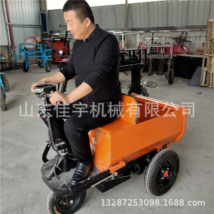 Construction Cycling Brick Pulling Tricycle Construction Site Electric Ash Bucket Truck Small Hand Overturning Bucket Truck