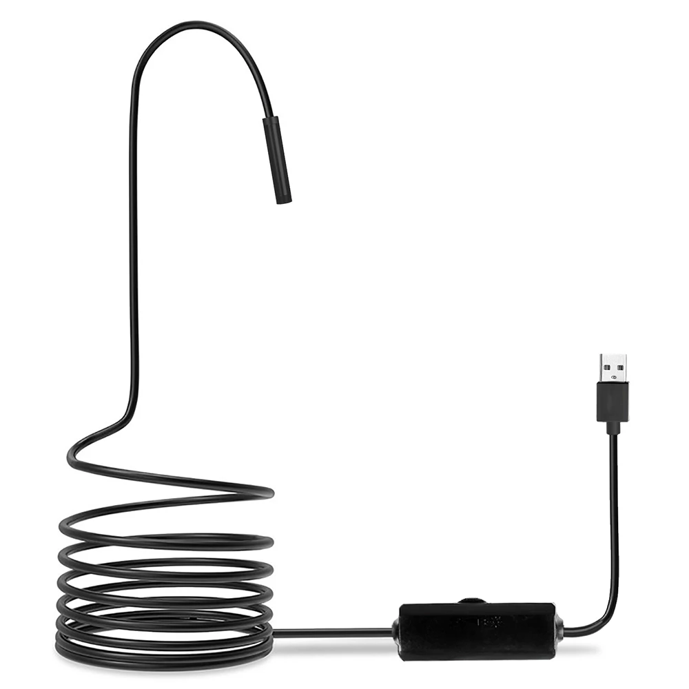 8MM USB Camera 2/5/10m Industrial Endoscope Borescope Inspection Camera Built-in 8pcs LEDs 8mm Lens IP67 Waterproof USB Endoscop