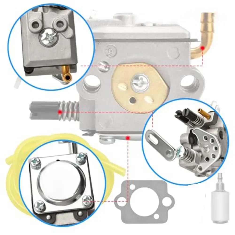 Professional Grade Carburetor Replacement Set For Effective Performance in For McCulloch Chainsaw Applications