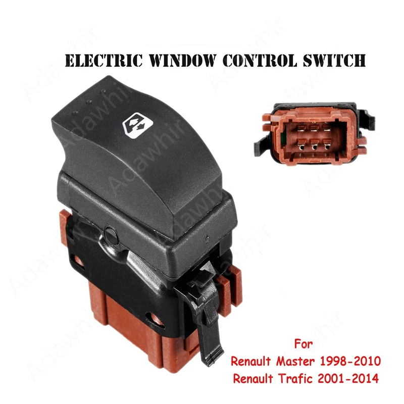 For Nissan Interstar Opel Movano Vivaro Renault Master Trafic II MK2 OE: 8200057321,82 00 057 321 Window Switch Control Button