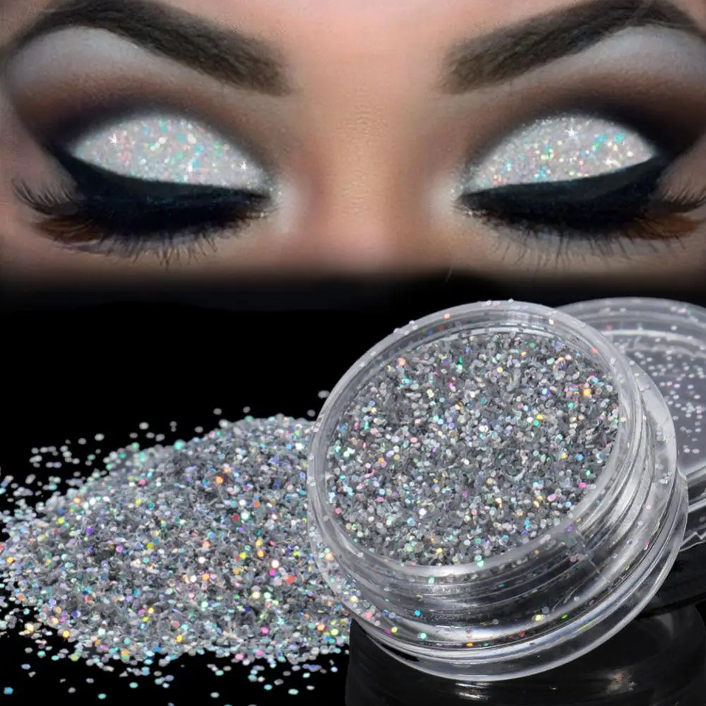 Fashion Sparkly Makeup Glitter For Nail Art Salon Eyeshadow Makeup Tools Loose Powder Eye Shadow Dust Metallic Pigment Cosmetic