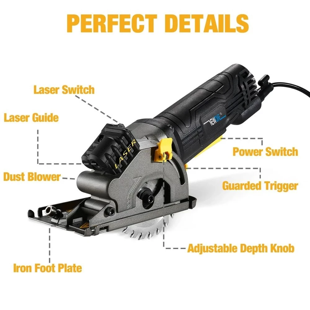 120V/230V 600W/705W Electric Power Tool Electric Mini Circular Saw With Laser Multi-Function Saw For Cutting Wood,PVC Tube, Tile