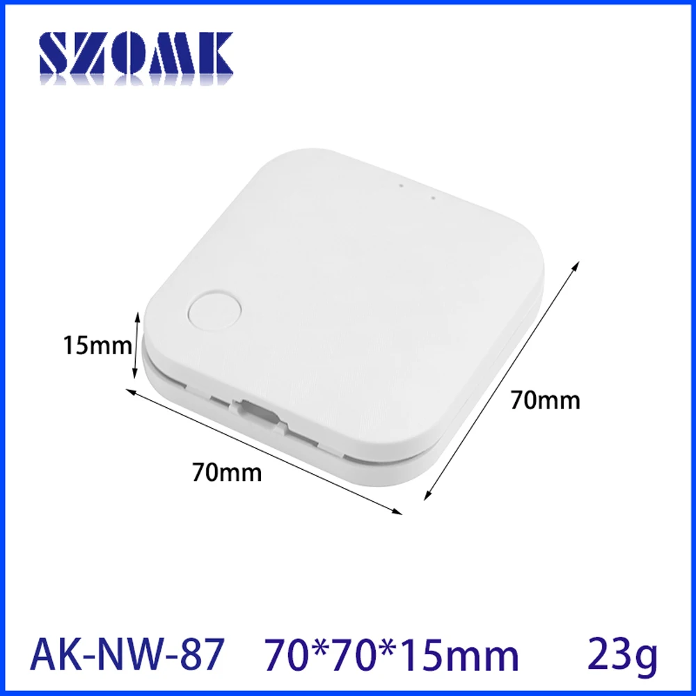 Manufacturer Custom Szomk 70*70*15mm Control Smart Home Router Gateway Plastic Enclosure