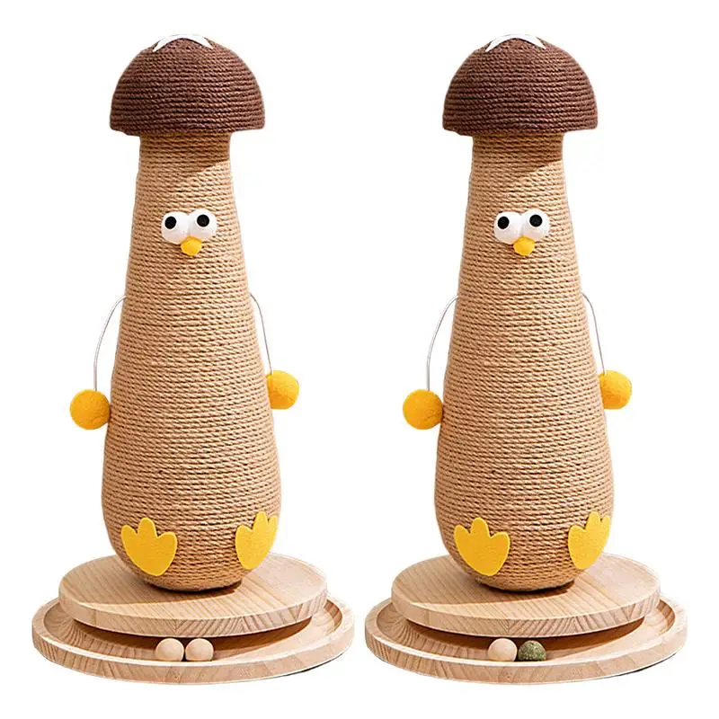 

Sisal Scratching Post Mushroom Protection Furniture For Cats Itching Facilities Cat Tree Toy Accessories Pet Products