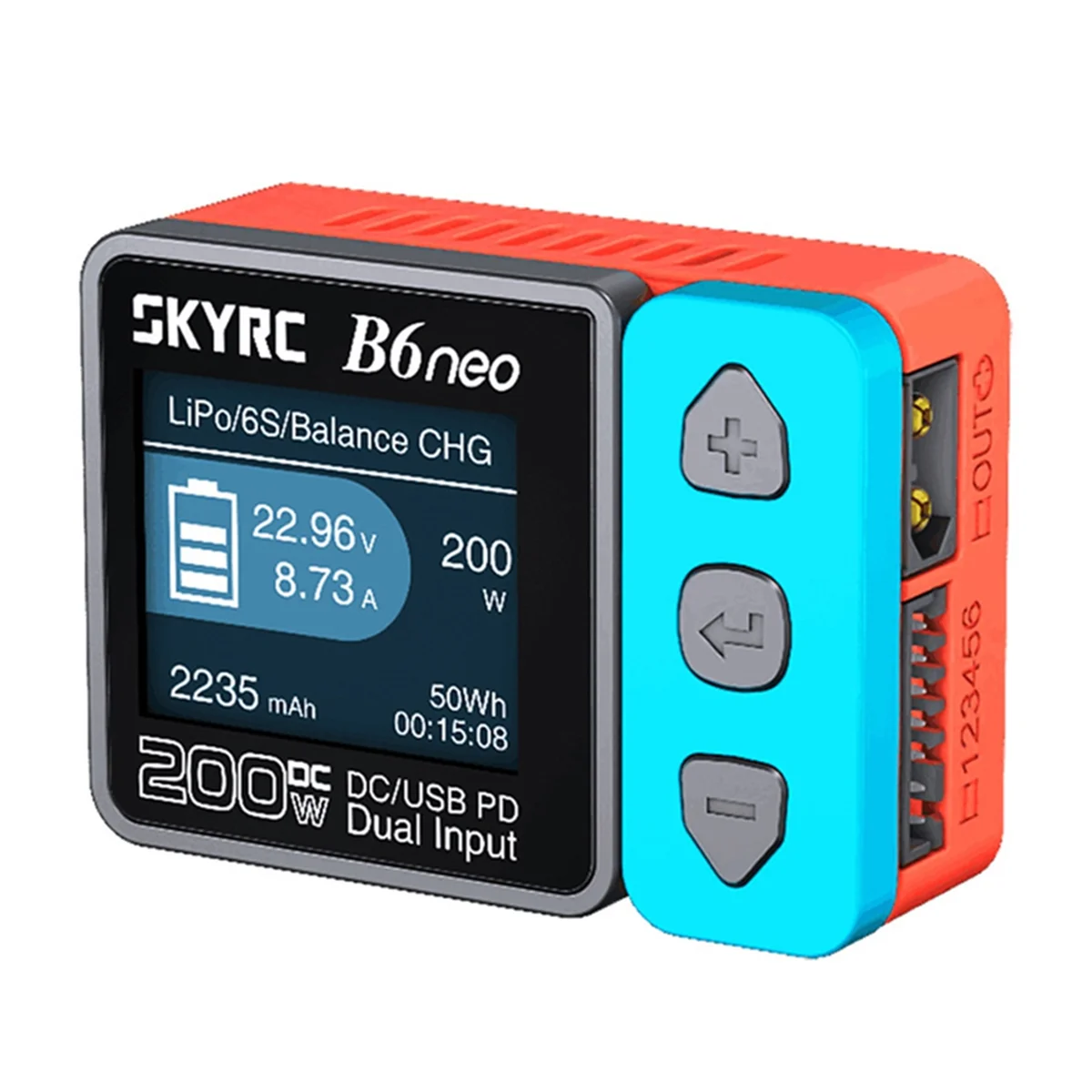 

SkyRC B6 Neo Smart Charger DC 200W PD 80W LiPo Балансное зарядное устройство SK- 100198 Компактное зарядное устройство 6S