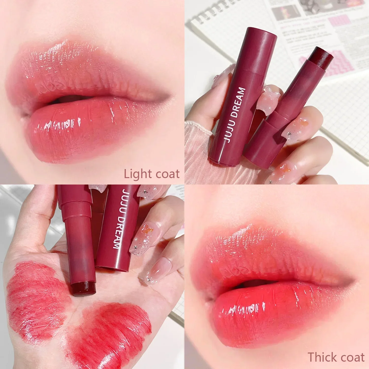 3-teiliges Set Feuchtigkeitsspendend, feuchtigkeitsspendend, aufhellende Lippenlinien, Farbwiedergabe, langanhaltendes Make-up, nährendes Lippenset – Detail 4