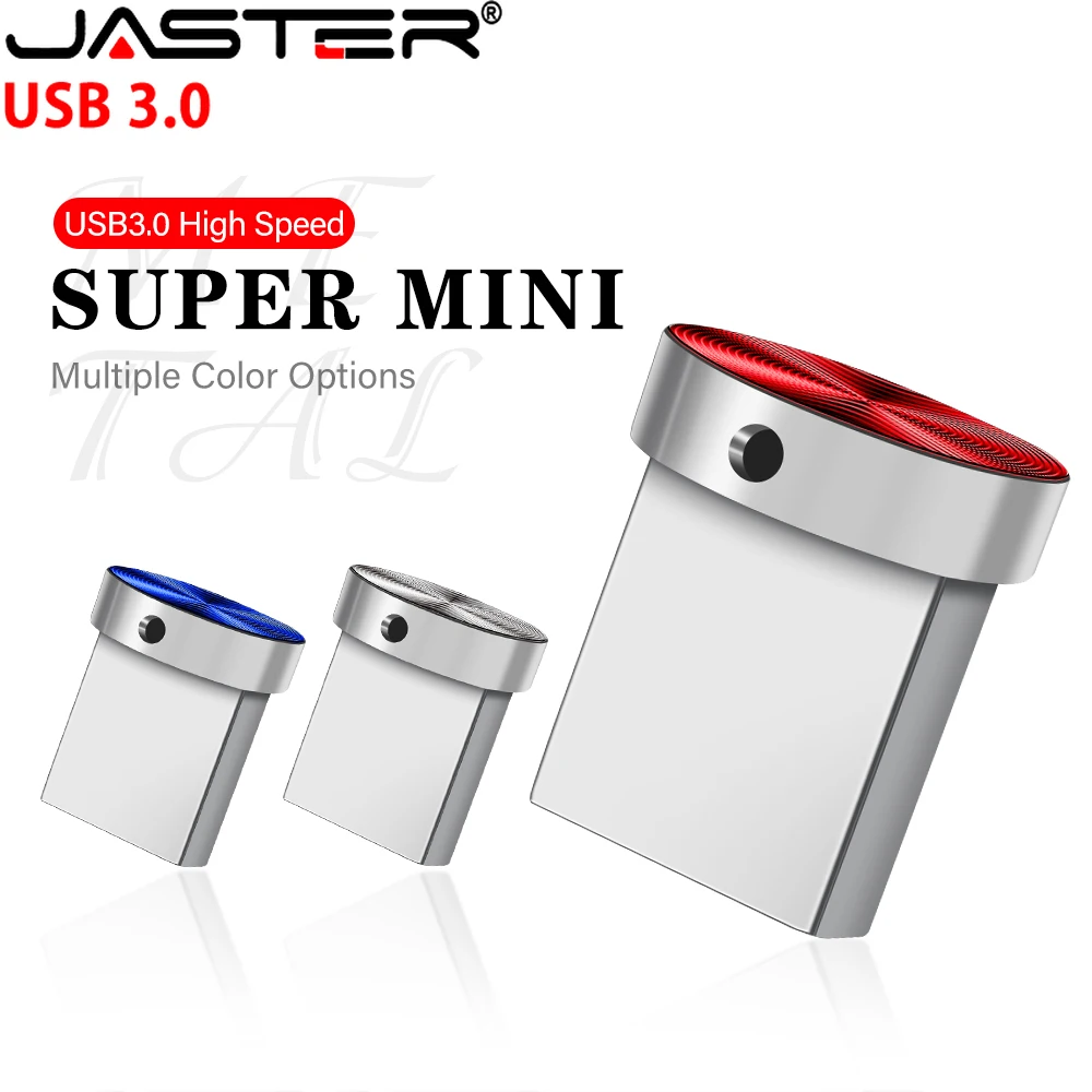 Dysk USB Fashion Mini metalowy przycisk USB 3.0 16GB 32GB 64GB 128GB mobilny dysk pamięci Pen drive osobisty wodoodporny