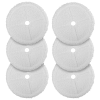 Update Steam Mops Pads Replacement for Bissell 3115 2859 Series SpinWave Wet and Dry Robot Vacuum Reusable Pad 6 Pack