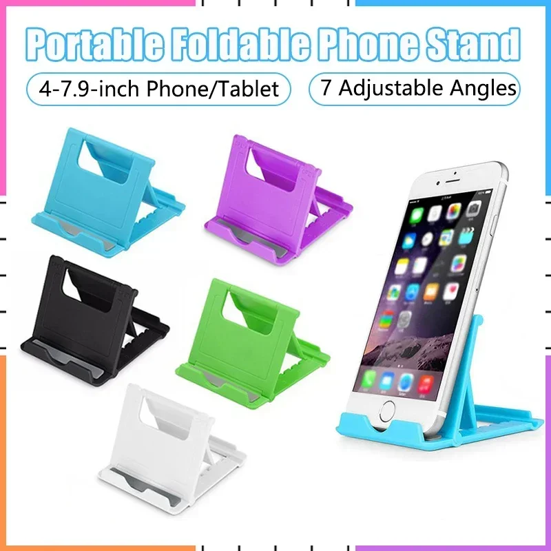 

Universal Foldable Multi-Angle Desk Stand Phone Holder For Mobile Phone Mini Tablet Portable Bracket