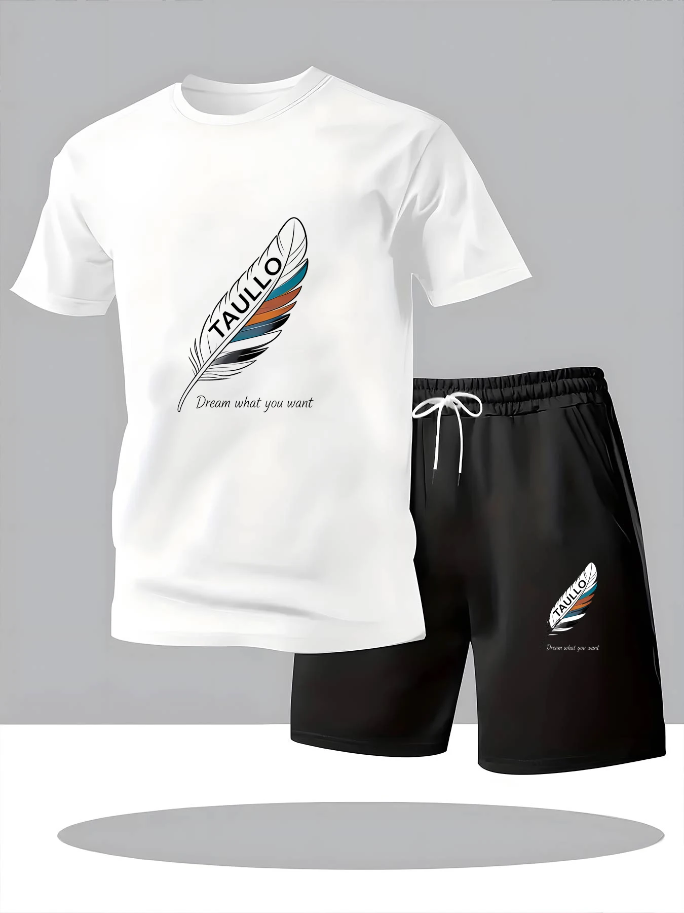 

Men's new polyester fabric comfortable and breathable round neck T-shirt printed with letter printing pattern outdoor casual top
