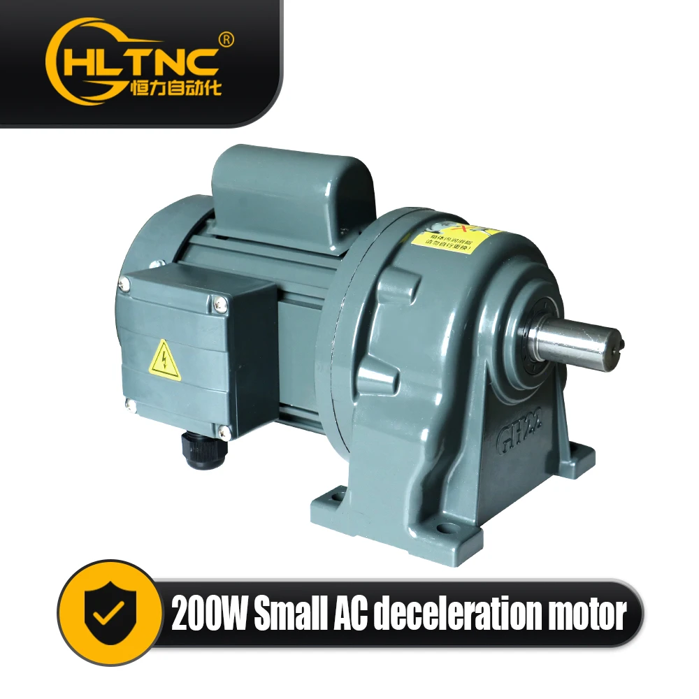 

Sales 200W AC220V Asynchronous Motor 1P 0.2Kw High torque Max 115N.m Shaft diameter 22mm For CNC Production Assembly Line