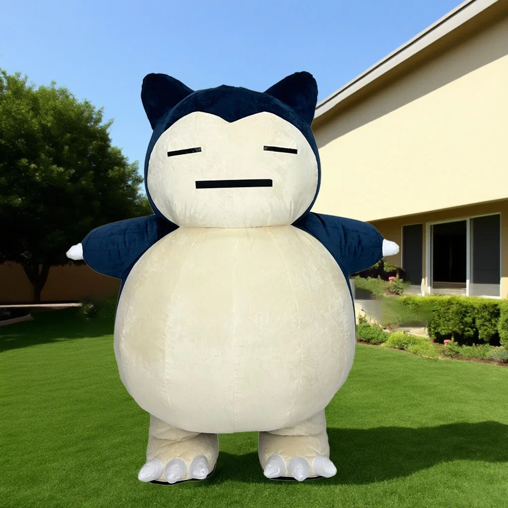 Disney MINISO Cartoon Kirby Beast Inflatable Plush Costume Adult Character Cosplay Party Halloween Performance Funny  No Battery