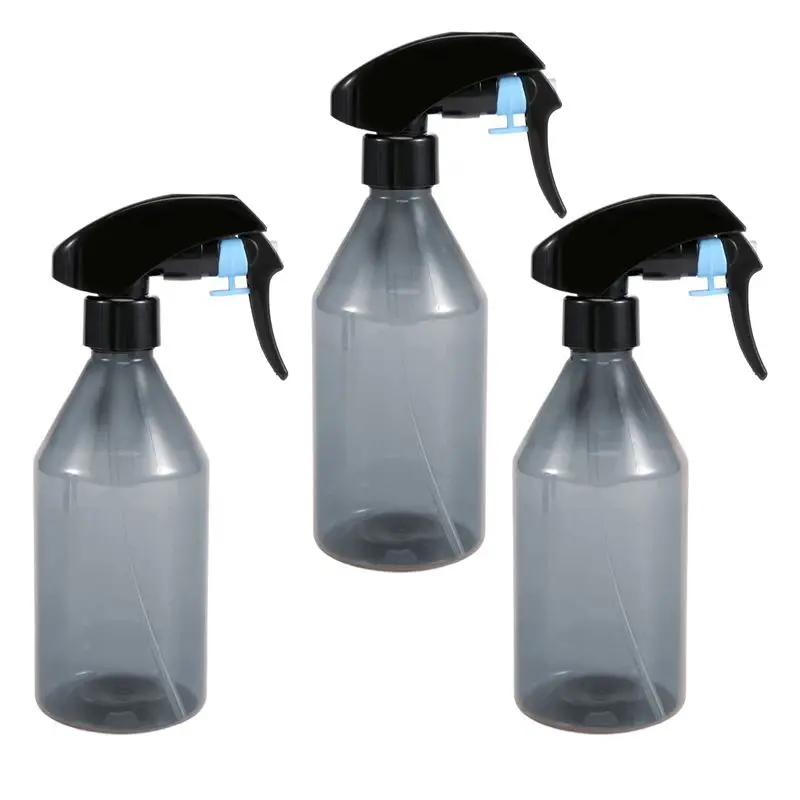 Plastic Spray Bottles For Cleaning Solutions,10OZ Reusable Empty Container With Durable Black Trigger Sprayer, 3Pack-[97Lemons]