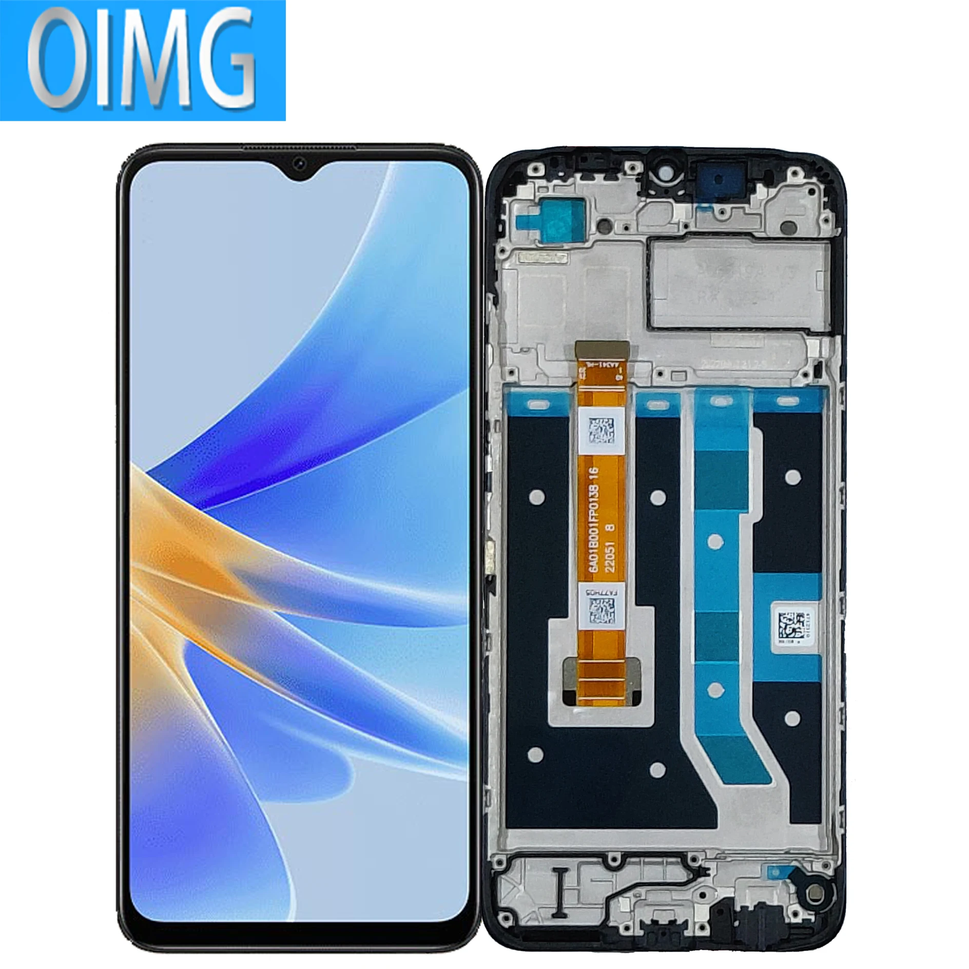 For OPPO A17 A17K LCD Display Original With Frame Touch Screen CPH2477 CPH2471 Panel Replacement Parts