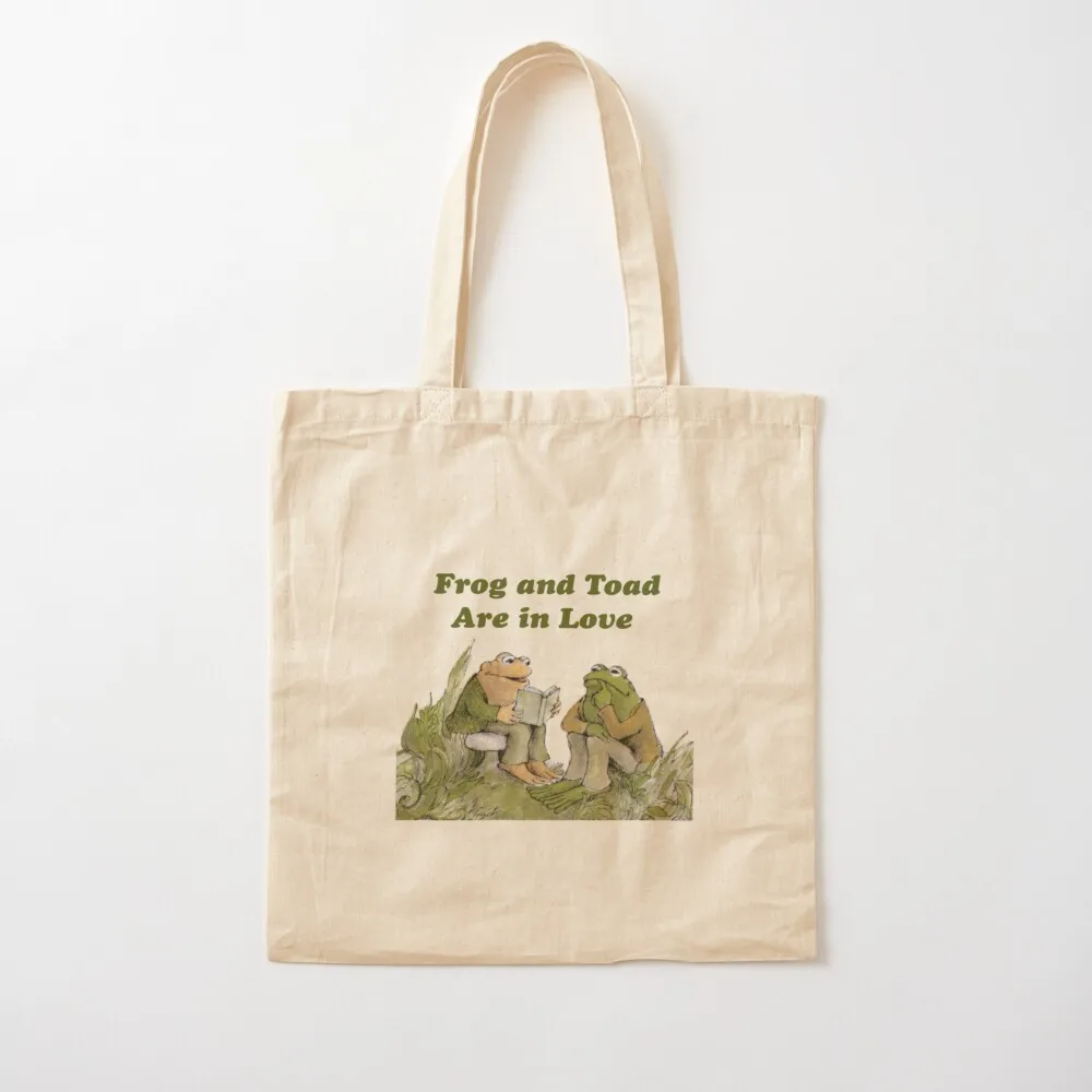 

frog and toad are in love t shirt. Tote Bag Custom bag tote bags cloth bags Canvas Tote Bag