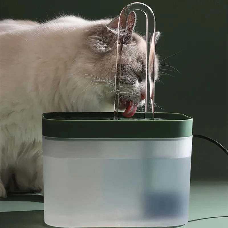 Ultra-Quiet Cat Water Fountain Filter Smart Automatic Pet Water Dispenser Burnout Prevention Pump Recirculate Water Dispenser