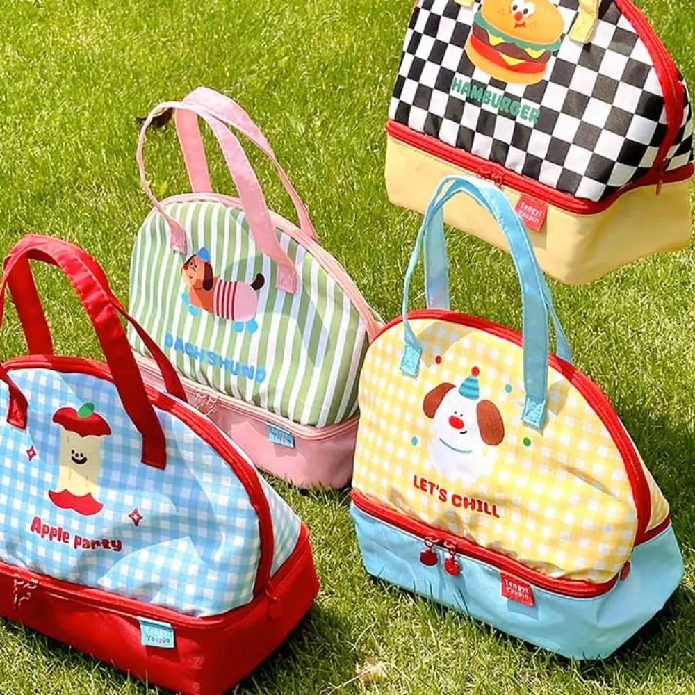 

Cartoon Cartoon Cat Lunch Bag Lightweight Insulated Tote Bag Korean Style Handbag Fashion Design Large Capacity Small Tote Bag