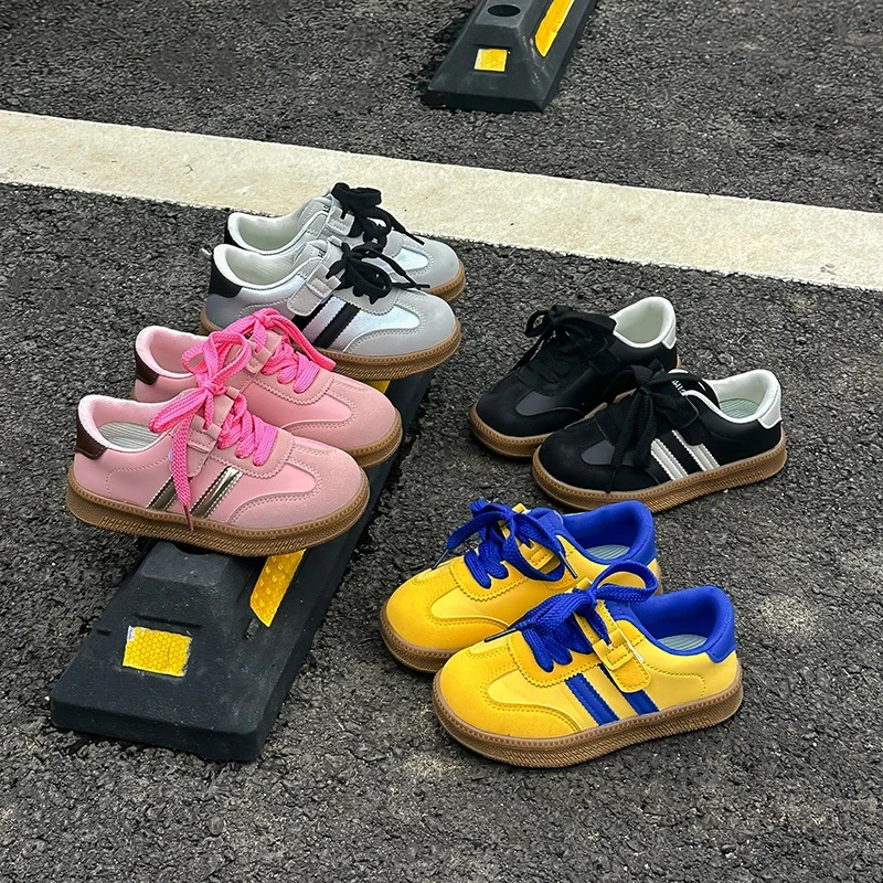 

Children's Shoes Kids Sneakers Four Seasons Models Soft Non-slip Board Shoes 3-18 Years Old Candy color Kids De Training Shoes