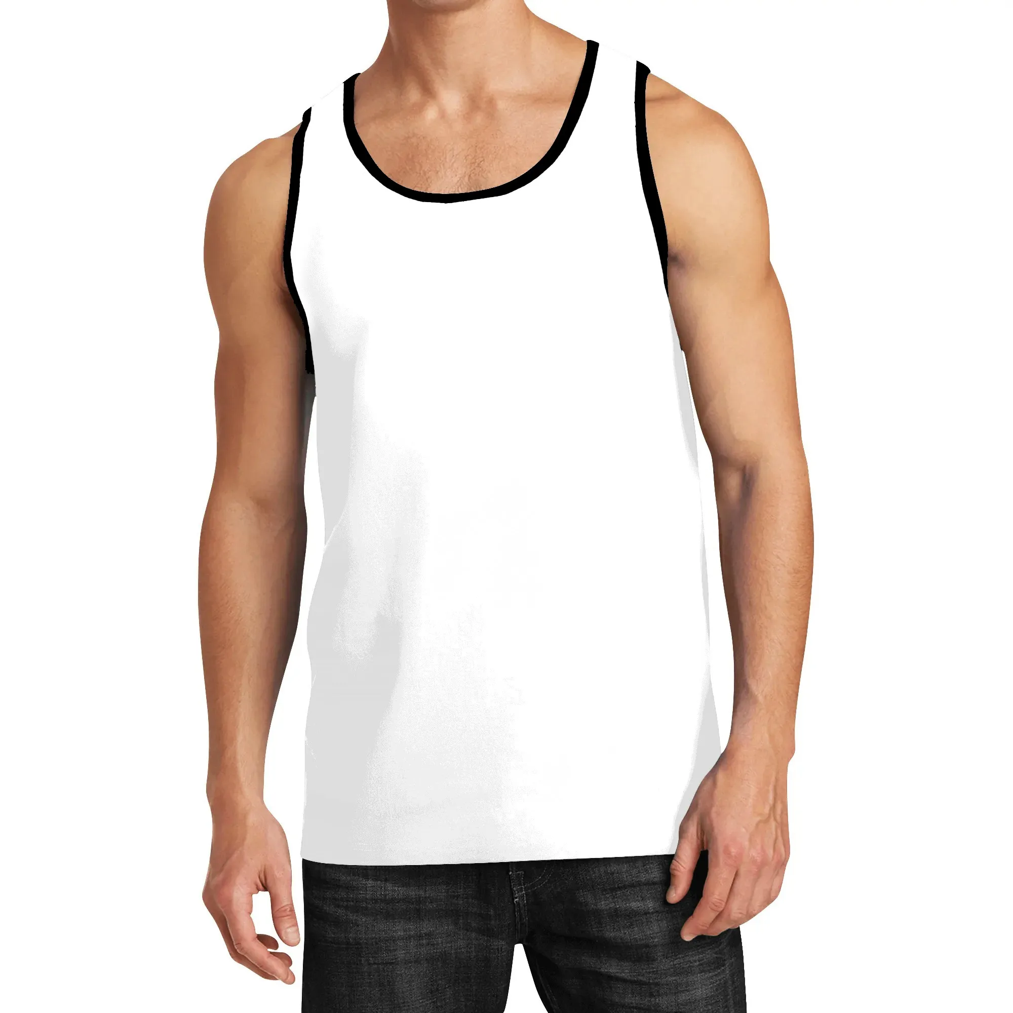 New Vest Fitness Muscle Men\'s Tops Light Breathable Adult Children\'s Sleeveless T-shirt Suitable For Parties, Beaches, Sports