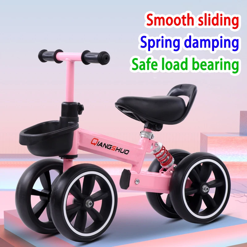 

Baby Walker with Wheel 2-3-6 Years Old Kids Bike Children`s Four-wheel Balance Car Baby Bicycle Walker for Baby Free Shipping