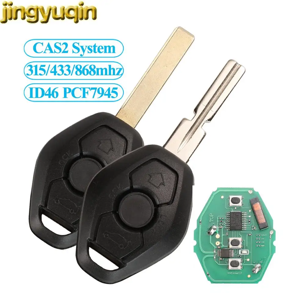 Jingyuqin Afstandsbediening Autosleutel 315/315LP/433/868Mhz ID46 PCF7953 Chip CAS2 Systeem Voor Bmw 1 3 5 7 Serie HU58 HU92 Fob Controle