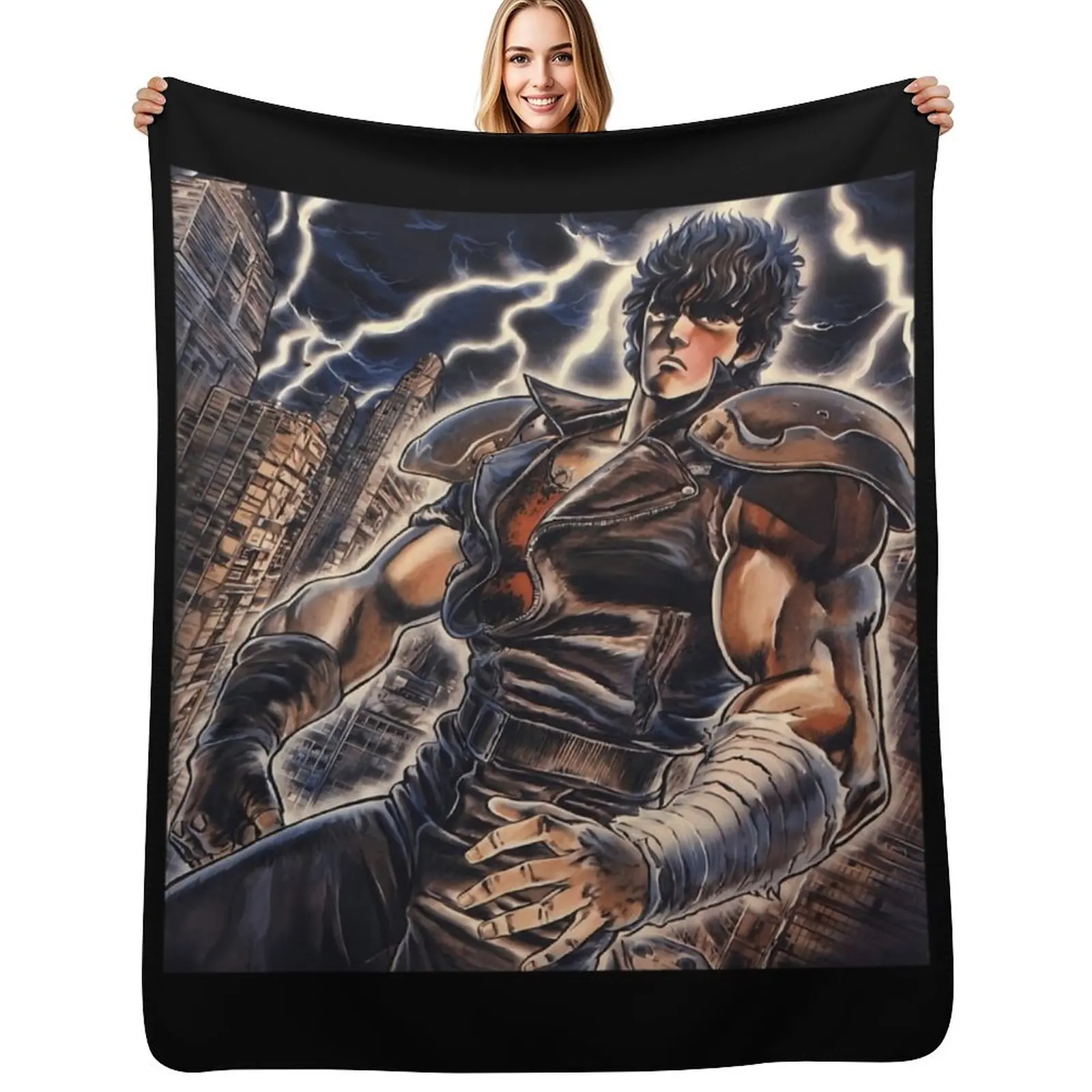 

Kenshiro - Hokuto no Ken Throw Blanket Luxury Throw Blankets Sofas Of Decoration Sofa Travel Blankets