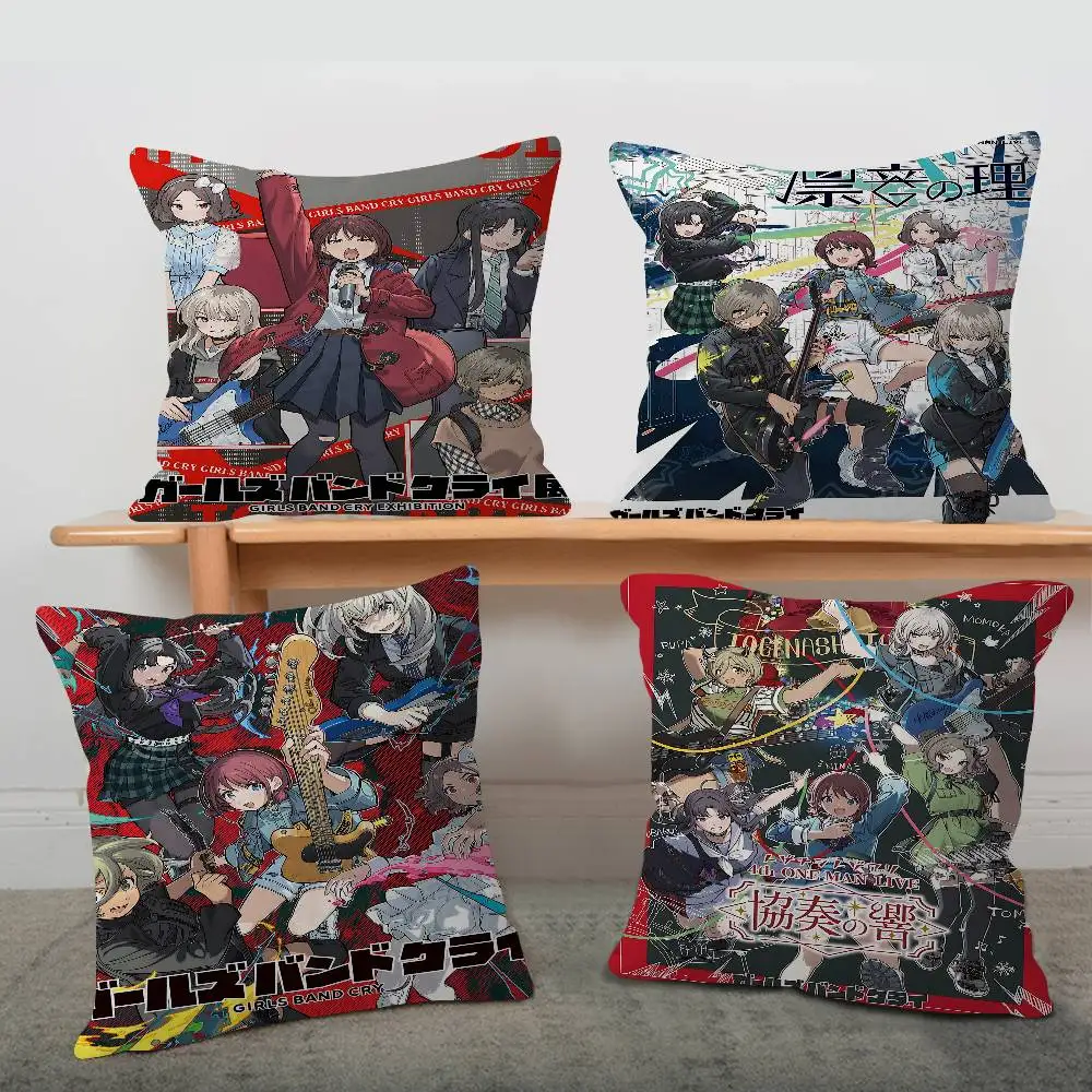 Girls Band Cry Movie Cushion Cover Pillow Cover Decor Pillowcase Printed Cushion Case for Couch