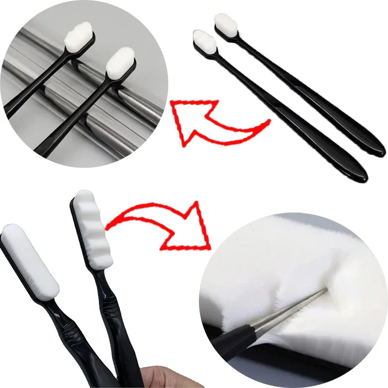 

2PCs Car Detailing Cleaning Brush Kit High Quality Multifunctional Dashboard Air Outlet Washing Tools Auto Accessories 2sizes