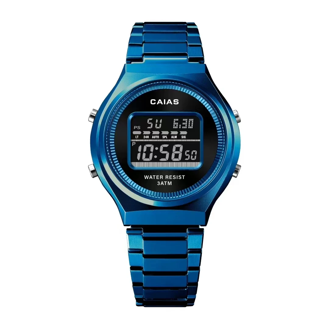 G-SHOSU Unisex Watch, Round Dial, 2100 Sports Digital Quartz Watch, Full-Featured, World Time, LED Dual Display - view 5
