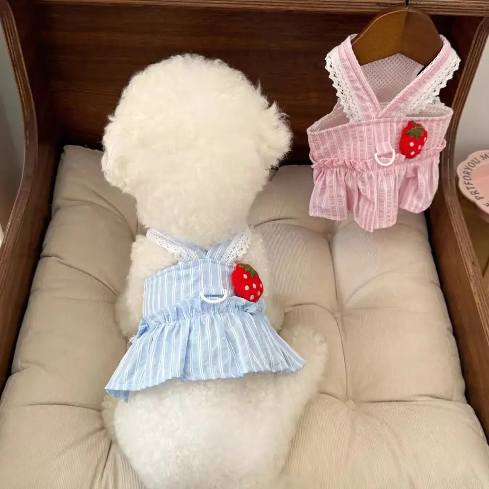 

Comfortable Cute Dog Dress Soft Thin Design Pet Summer Clothes Breathable Dog Vest Puppy