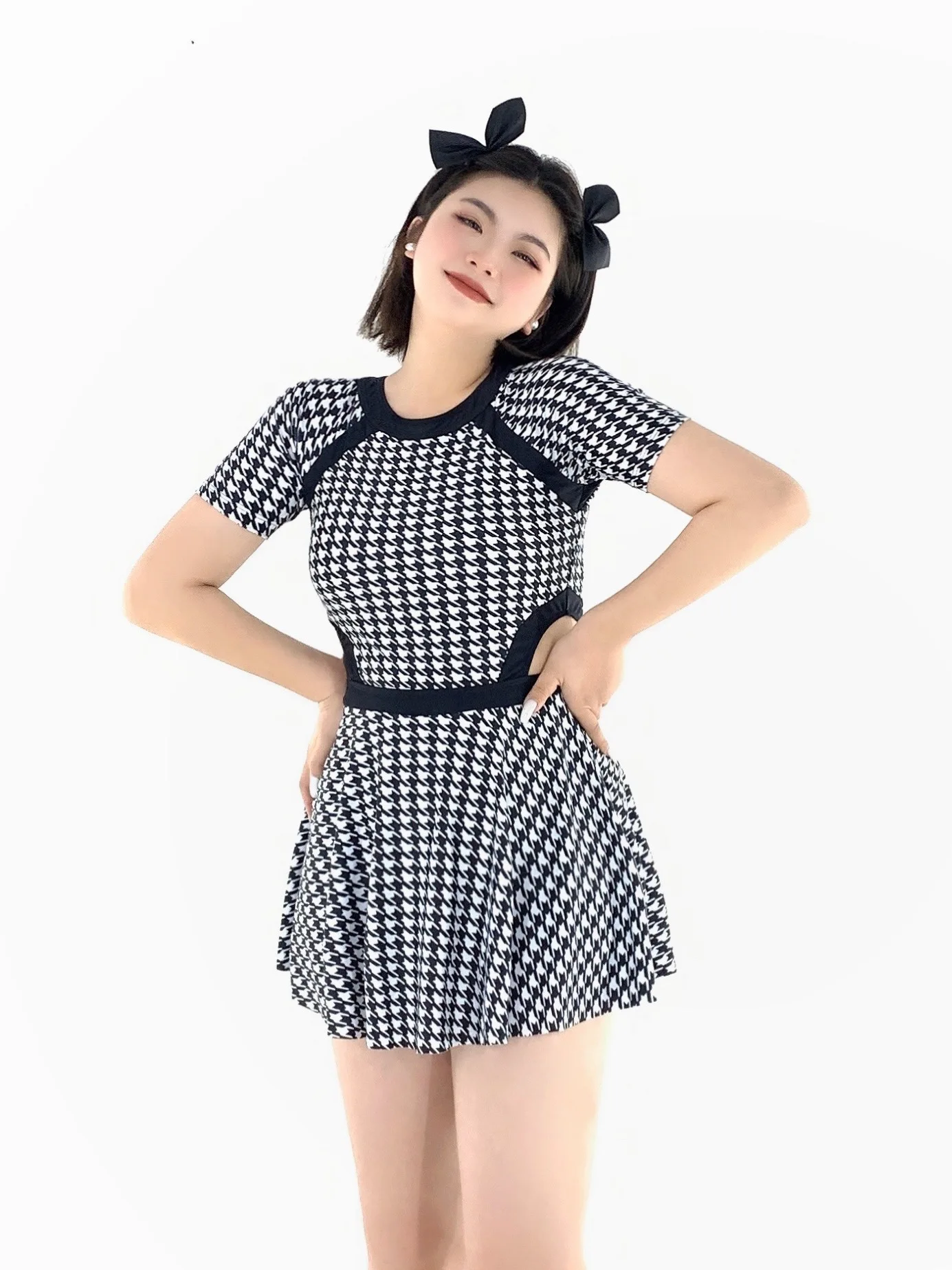 

Сексуальный ретро-купальник больших размеров с термоэффектом для пышных девушек, средней эластичности, повседневный, со съемными вкладышами