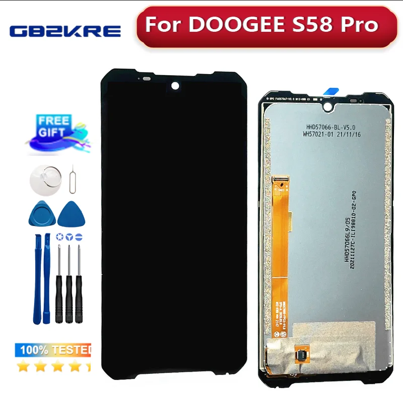 5.71 inch Doogee S58 PRO LCD Display+Touch Screen Digitizer Assembly 100% Original LCD+Touch Digitizer For DOOGEE S58PRO LCD