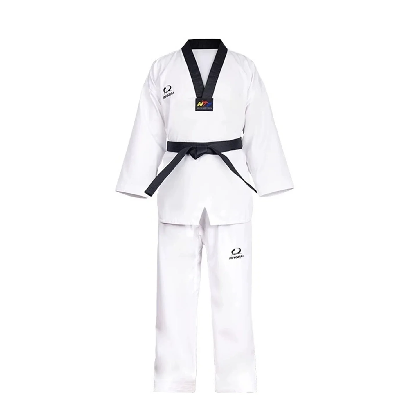 Pure Cotton Dobok Taekwondo Uniform & Shoes Set For Adult And Kids Gymnasium Training Suit Men Women karate Competition Set