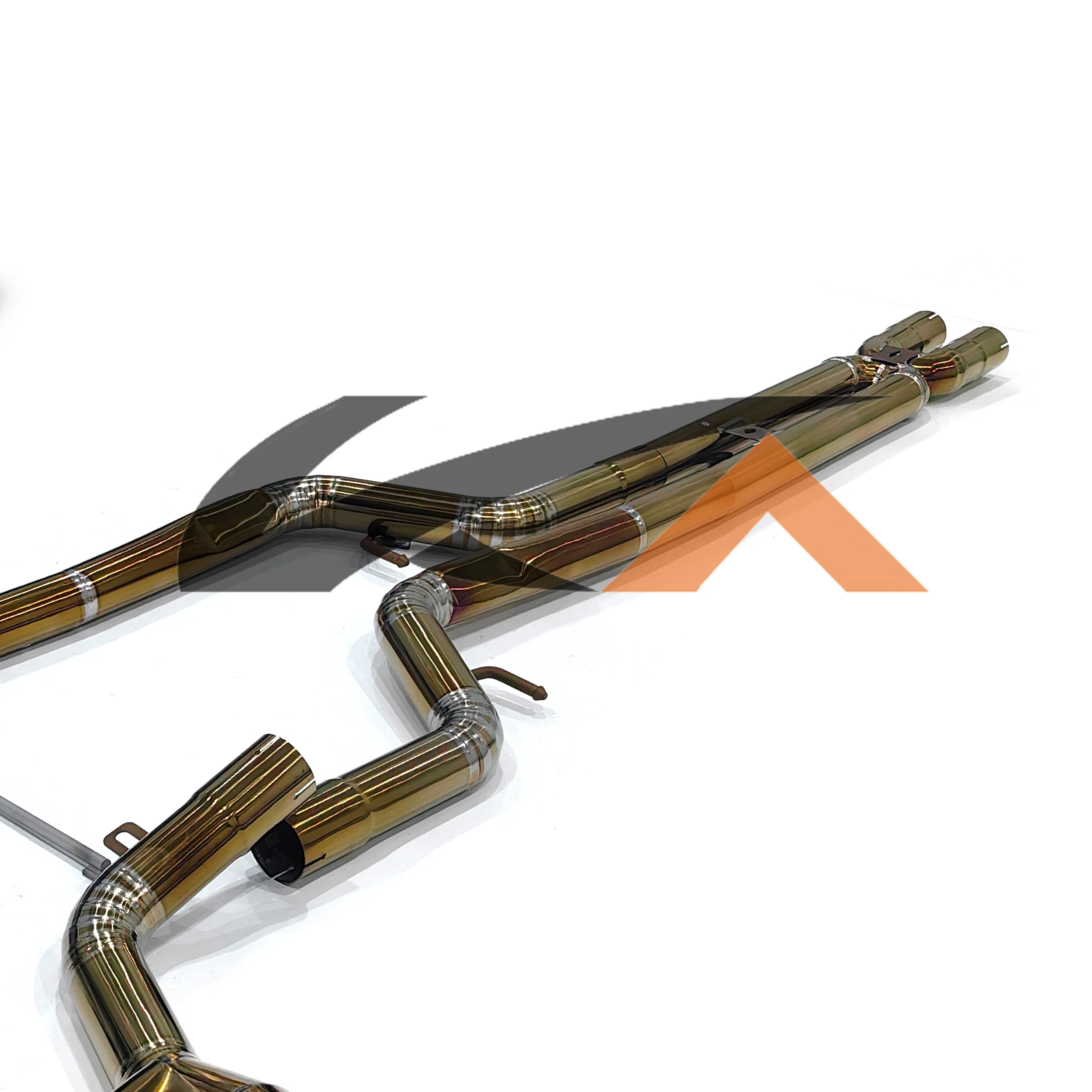 KA Tuning exhaust system titanium catback for Maserati GT 4.2 4.7 rear section with muffler valve