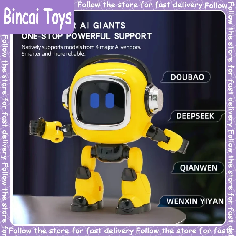 AI Interactive Robot Toy Voice Controlled Robot Built-In Storytelling & Universal Knowledge Q&A Toddler Learning Companion Toy