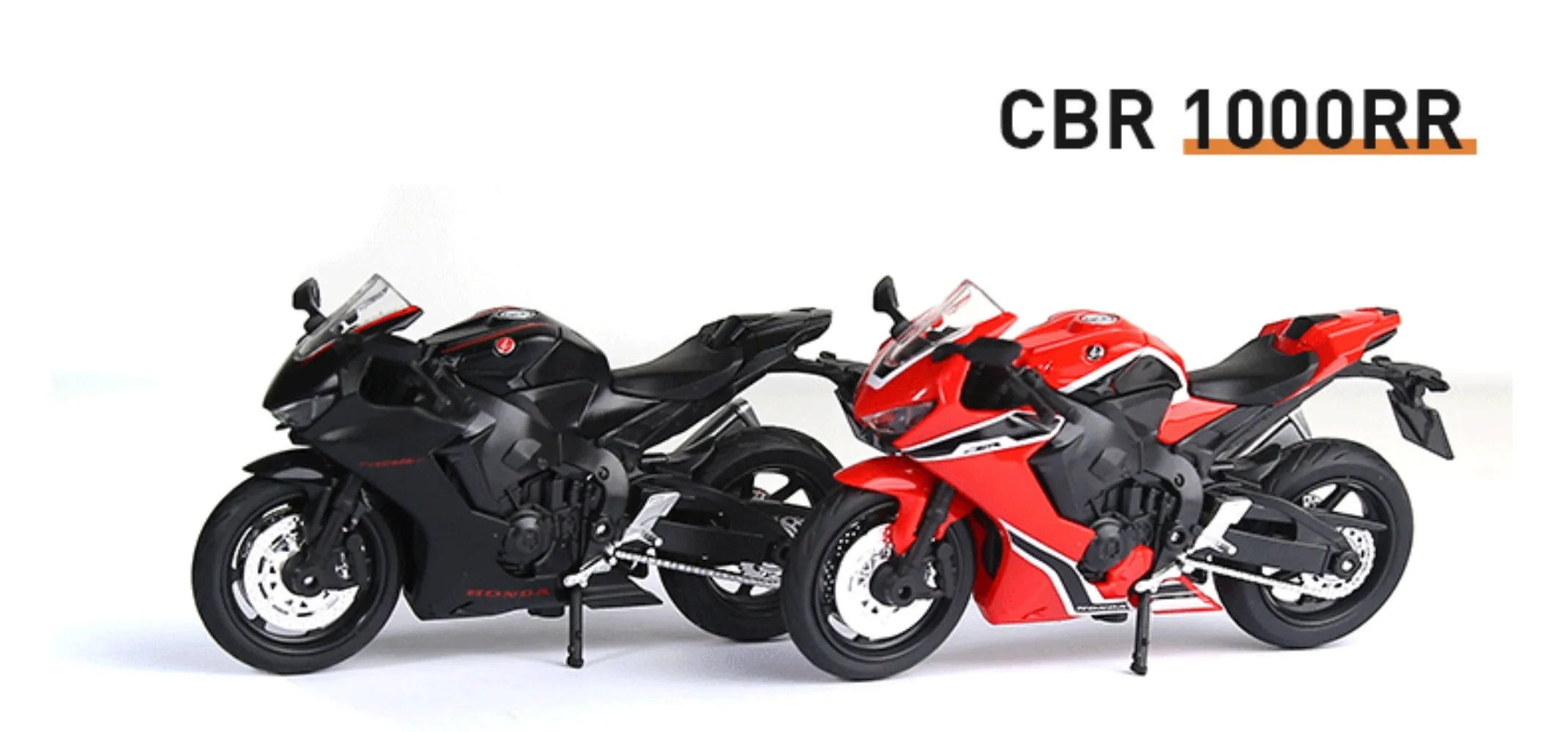 1:18 Honda CBR1000RR GSX1000R R1 Motorrad Spielzeug Modell Rad Lenkung Versenkbare Stativ Motorrad HAYABUSA Lernspielzeug – Detail 7