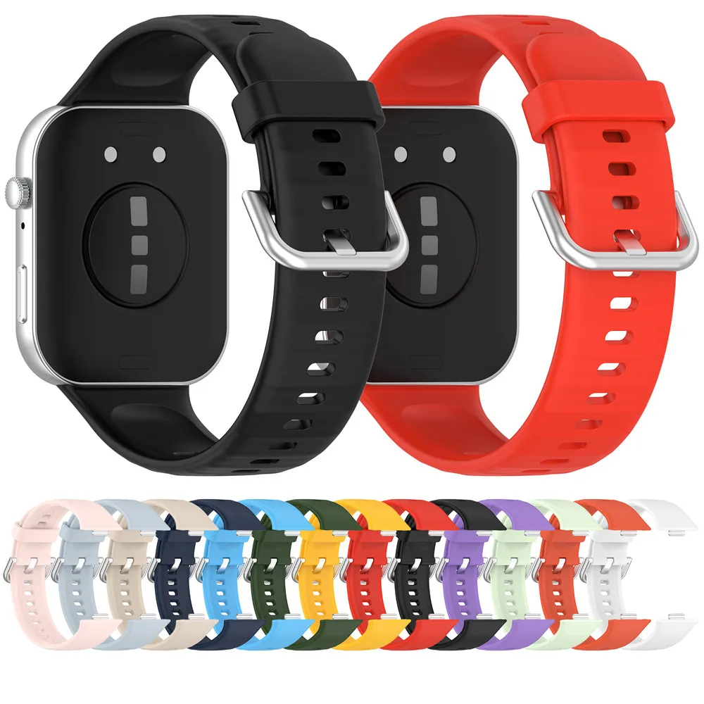 สายซิลิโคนสำหรับนาฬิกา Huawei นาฬิกาข้อมือ Fit3สายรัดข้อมืออัจฉริยะสายรัดข้อมือแนวสปอร์ต