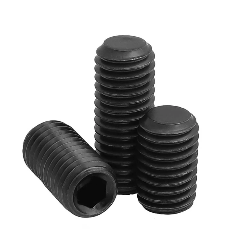 M3 M4 M5 M6 M8 M10M12 DIN913 Black 304 stainless steel Allen Head Hex Hexagon Socket Flat Point Set Screw End Grub Headless Bolt