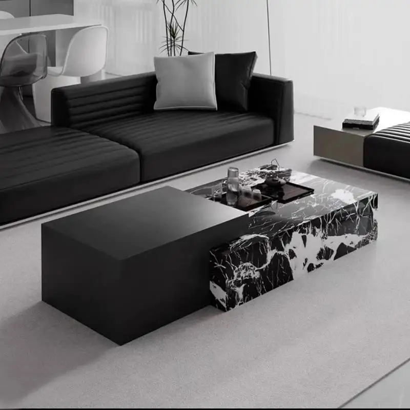 Multifunctional Coffee Table Designer Centerpiece Luxury Marble Coffee Table Mesa Lateral Nordic Muebles Para Hogar Furniture
