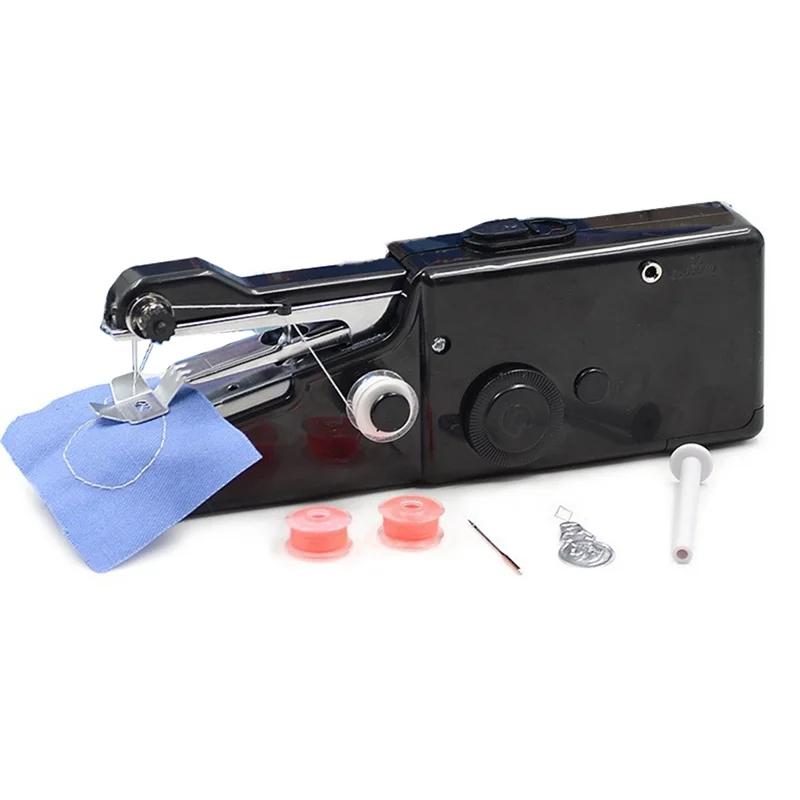 

A33R-Portable For Beginners Cordless Handheld Sewing Machine Mini With Accessories Kit For Clothes Repair