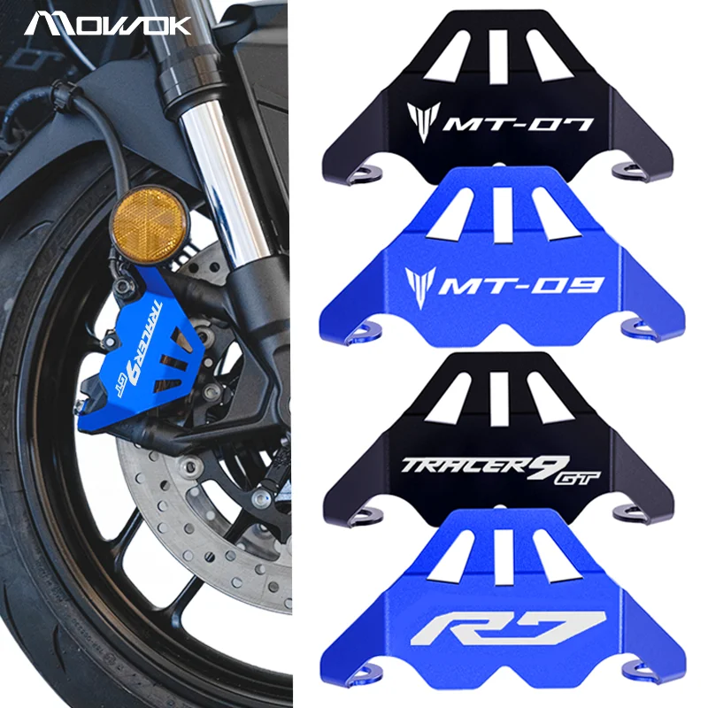 Para MT07 MT09 Tracer 9 GT 9gt R7 XSR900 accesorios de motocicleta protector de pinza de freno delantero MT 07 09 Tracer9gt YZFR7 XSR 900