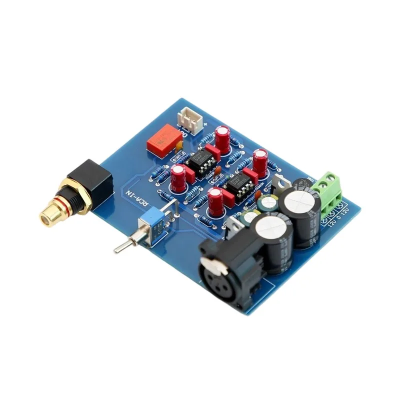 Balanced XLR Unbalanced RCA Single-Ended Input to Balanced Output Mono Board Amplifier Board HI Modification