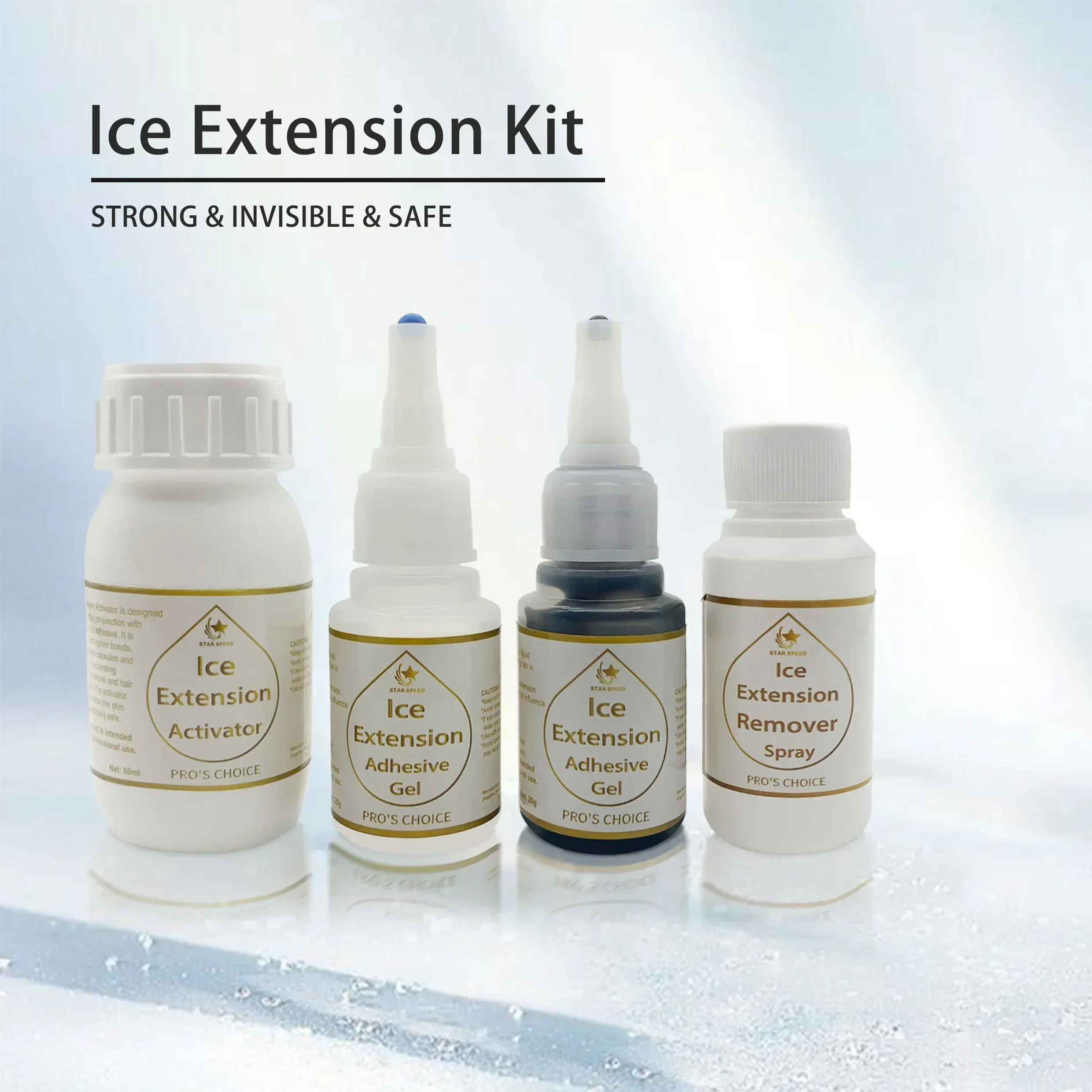 Fasimei Hair Accessories Ice Extension Glue Kit Hair Extension Tools