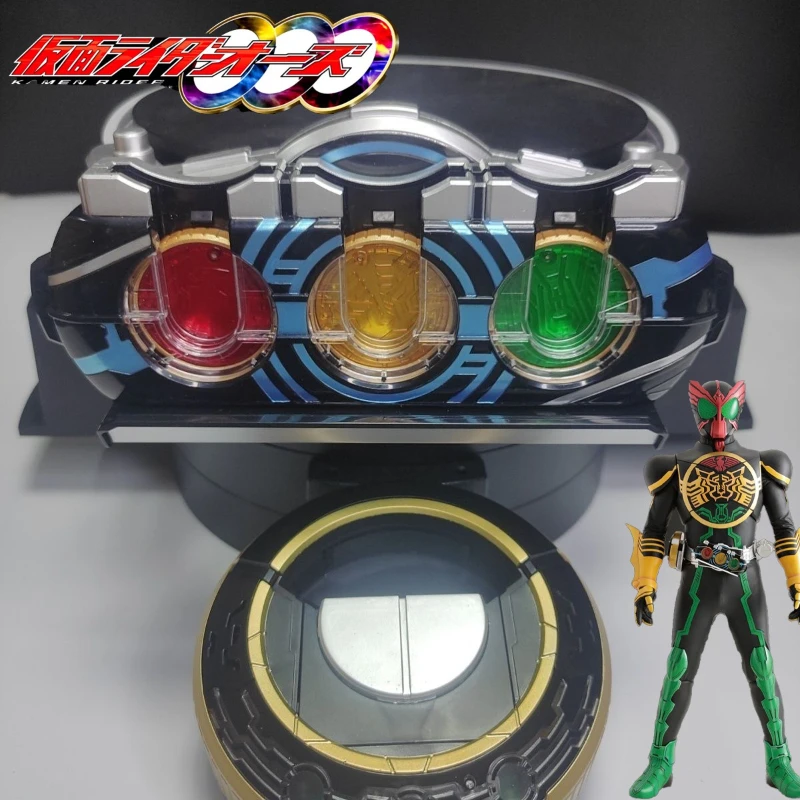 

Hot Kamen Rider OOO DX Driver Belt Deluxe Set | Japanese Voice with Metal Core Medals Modified China Version Role Play Toy Gift