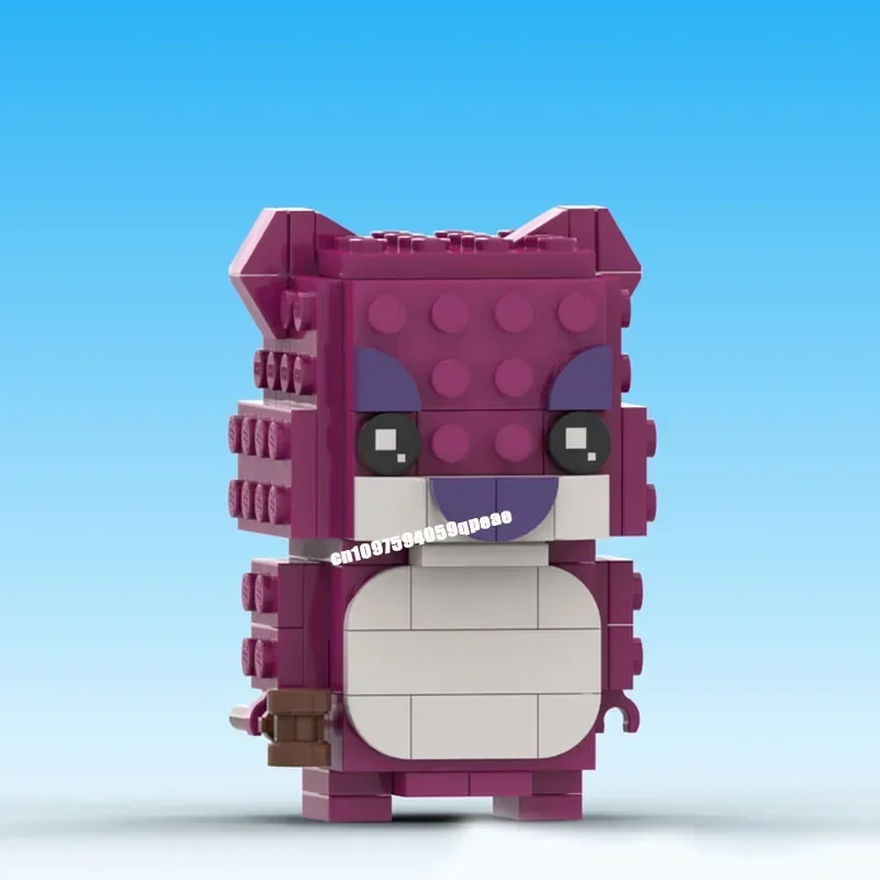 Nieuwe beroemde speelgoed filmserie verhalen karakter vierkante kop figuren model aangepaste puzzel diy creatieve ideeën kind verjaardagscadeautjes