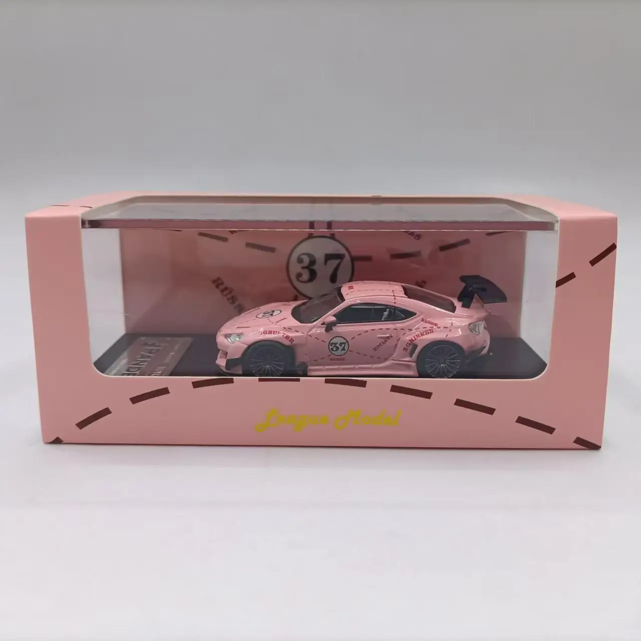 Diecast 1:64 Scale Toyota 86 Rocket Rabbit 37 Alloy Car Model Collectible Toy Gift Souvenir Display Ornament
