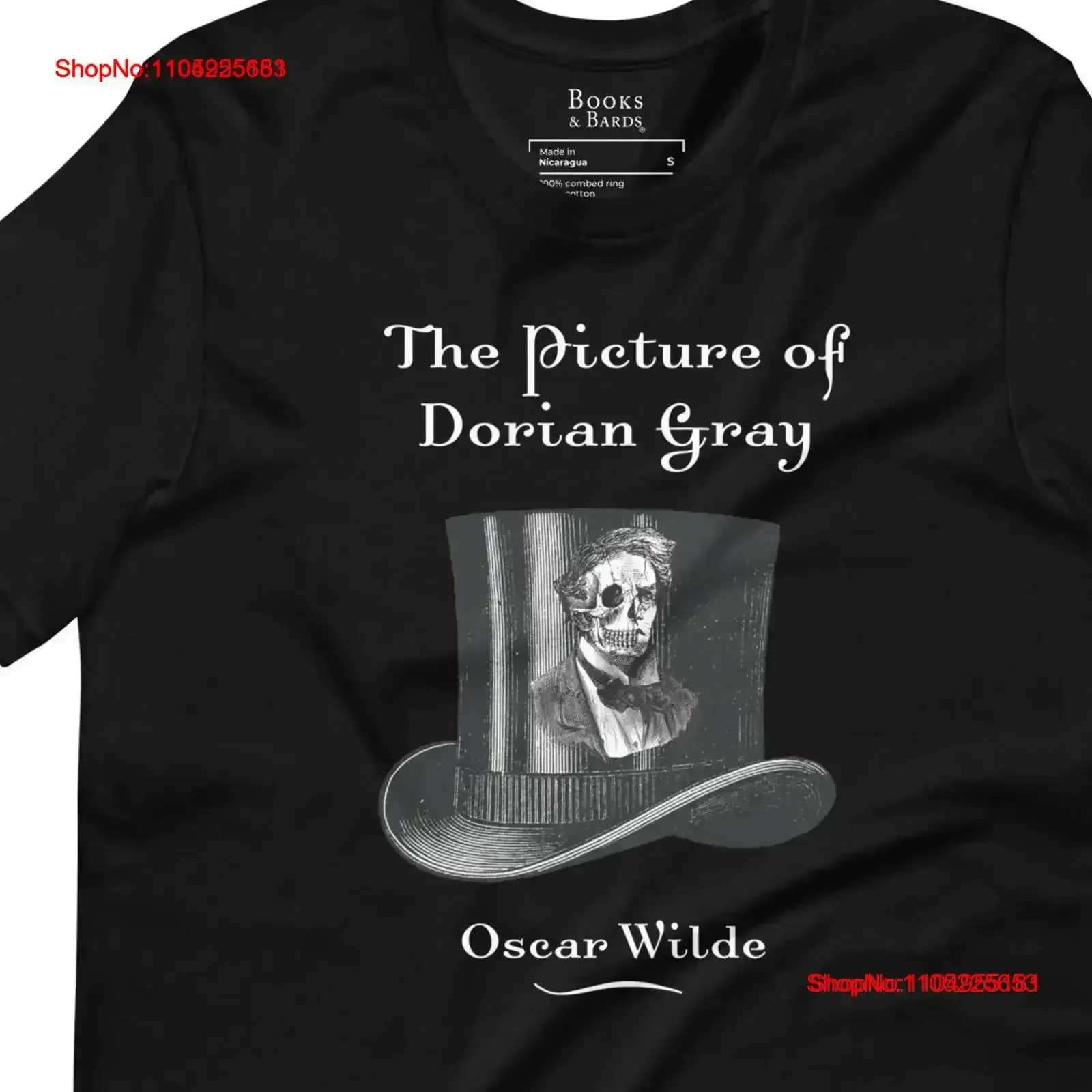 صورة دوريان جراي تي شيرت أوسكار وايلد الكتاب الكلاسيكي الأدبي خمر غسلها الأزياء لينة امتدت تنفس الرسم #1