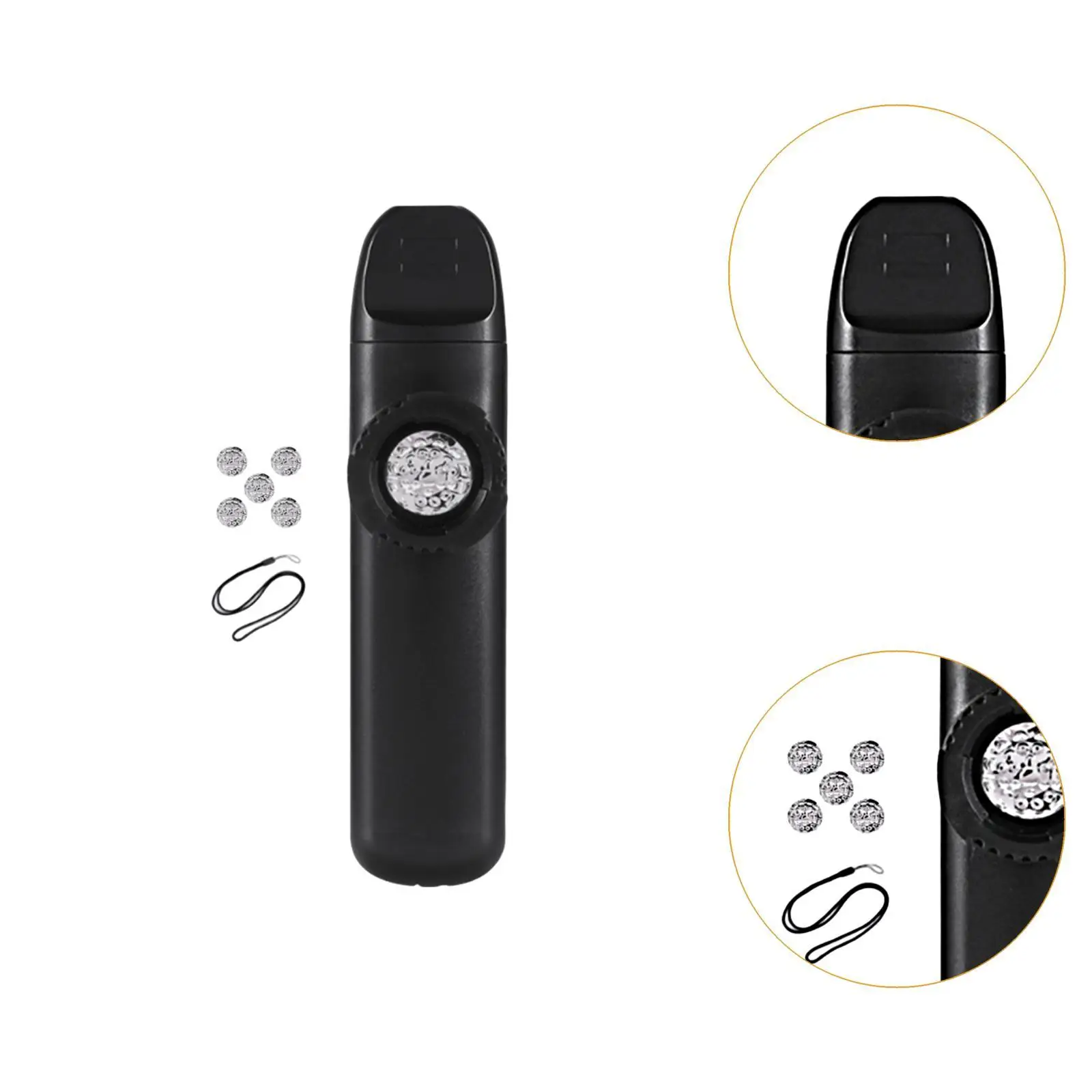 Kazoo Professional Resin Portable Wind Instrument Beginner Friendly with Strap Extra Membranes for Outdoor Play