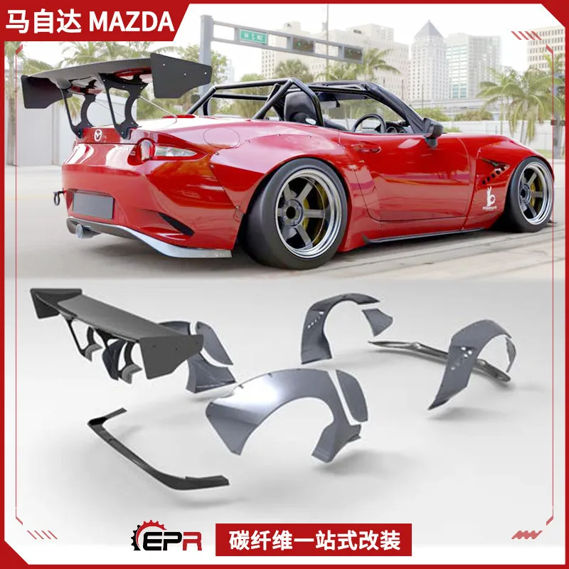 

Suitable for 18 Mazda MX5 Miata ND Carbon Fiber Rocket Bunny Full Set Surround